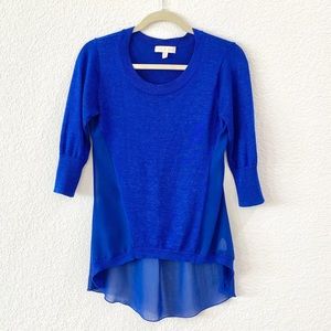 Royal Blue Mullet Sweater by Nicki Minaj Sz Small